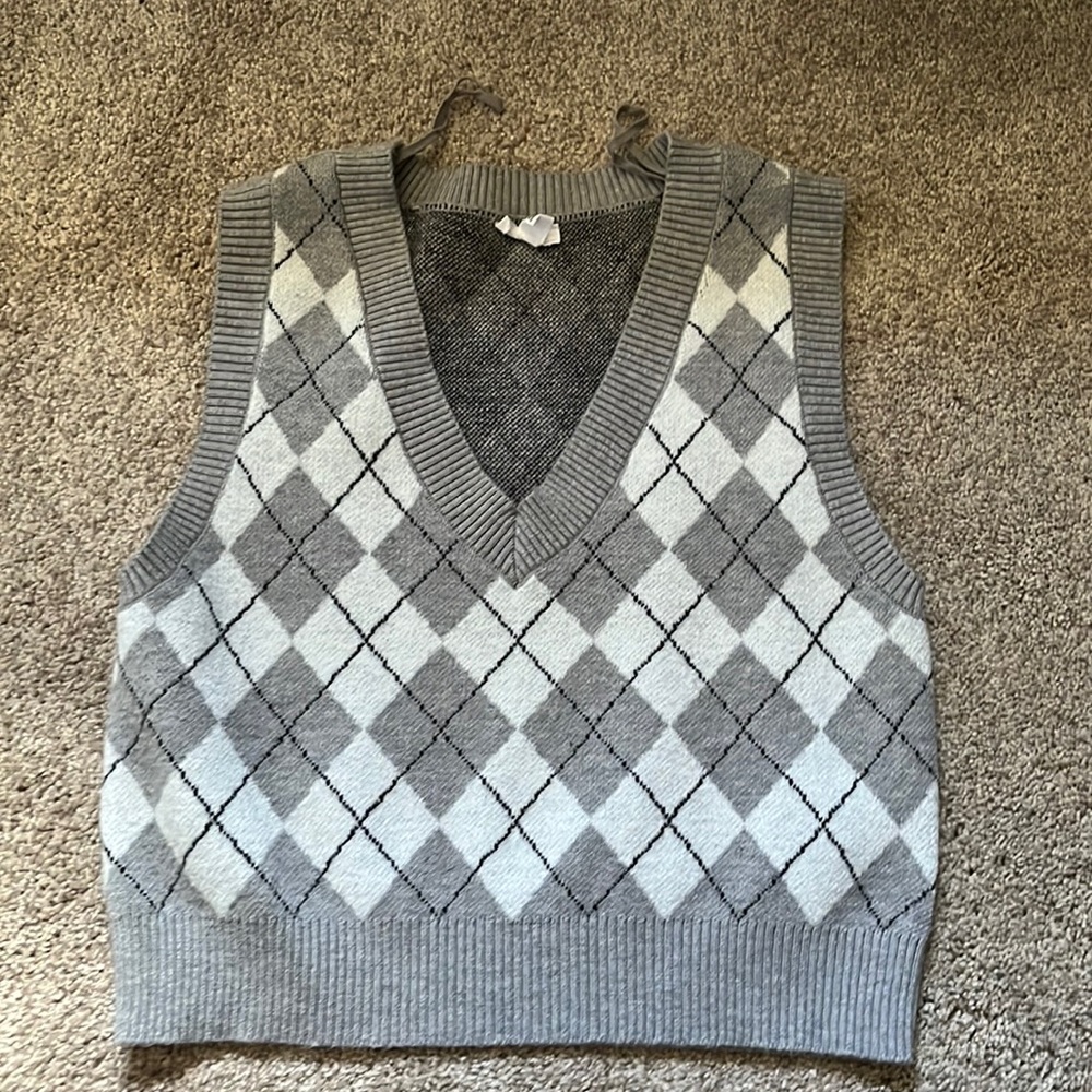 Garage Argyle Sweater Vest